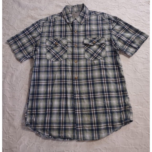 Duluth Trading Relaxed Fit Shirt Men's,Short Sleeve, Size M,100%Cotton. - Picture 1 of 8